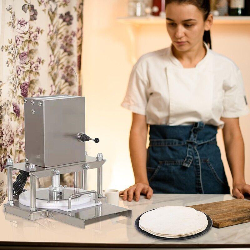 22cm Electric Tortilla Dough Press Tortilla Maker Dough Roller Sheeter Machine