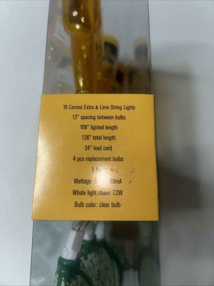 Corona Extra and Lime String Lights. New In Package.