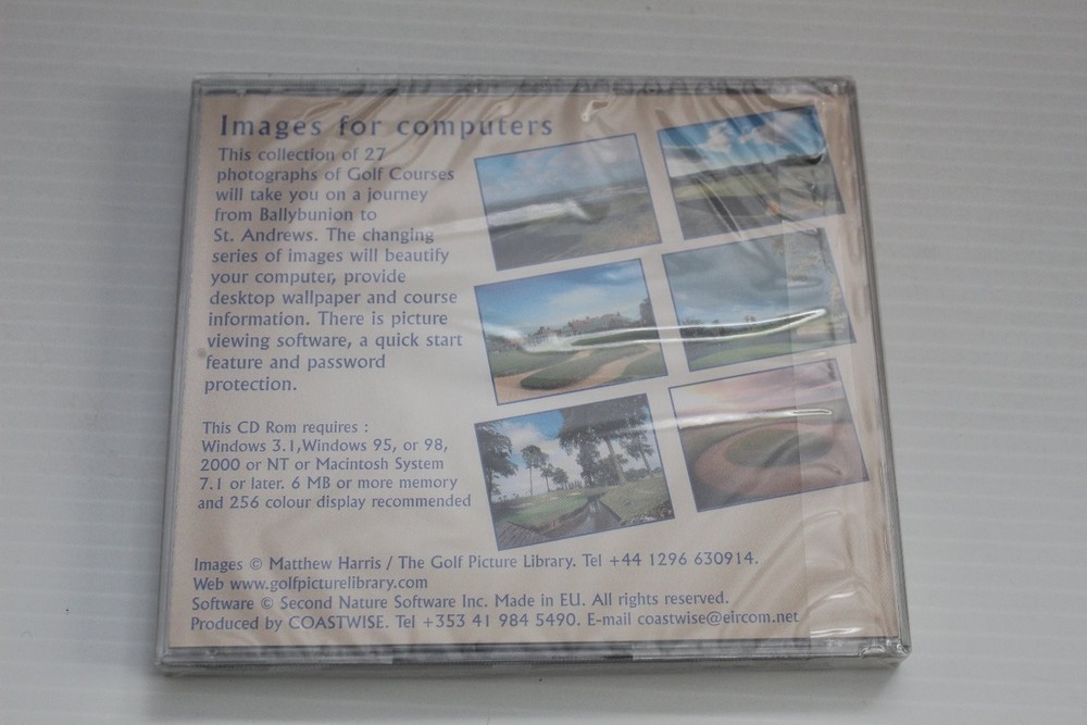 Celtic Golf Views Software for Windows Mac CD-ROM Screen Saver Wallpaper 2000