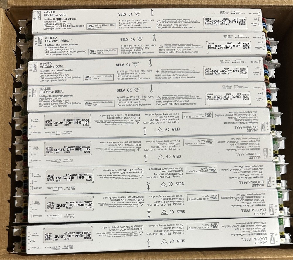 (1) ELDOLED ECODRIVE 568/L ECO568L2 SETTABLE DIMMABLE LED Driver 50W New