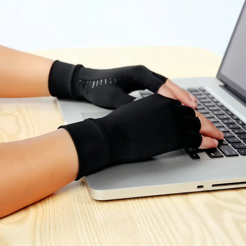 Copper Arthritis Compression Gloves Hand Support Pain Relief Joint Self Care