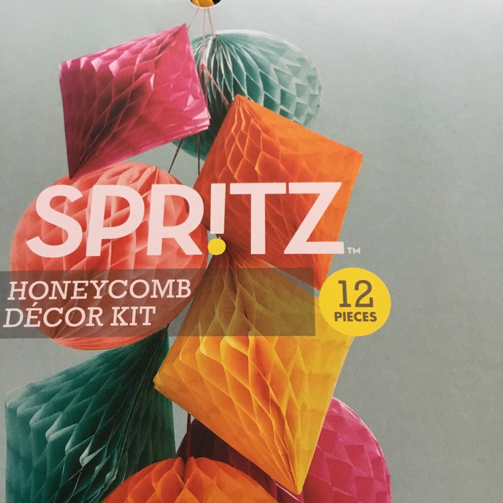 Sprtz Honey Comb Tissue Decor Kit 12pcs