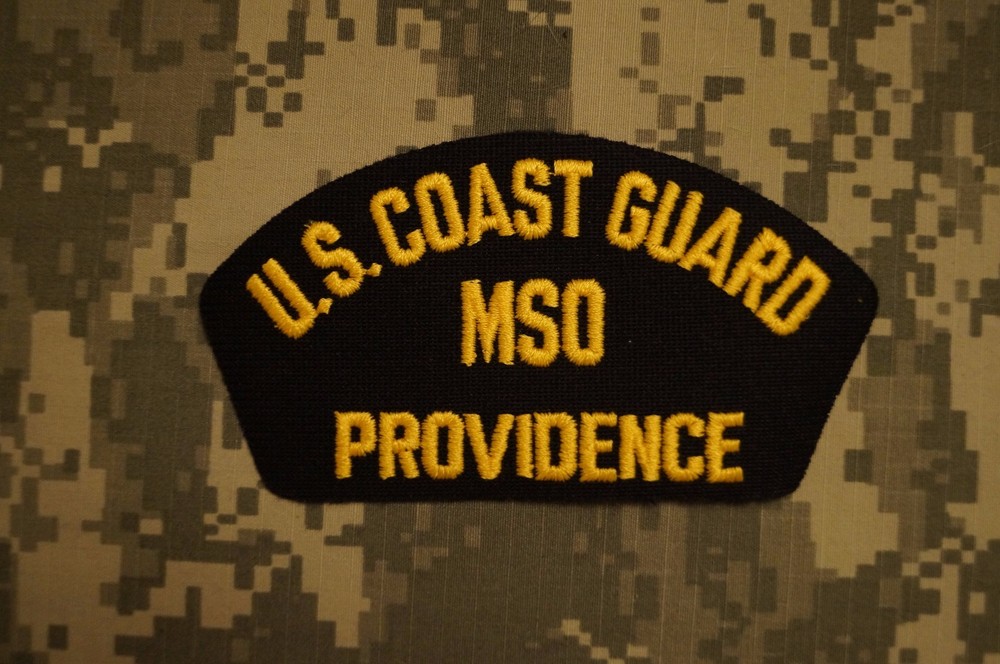 US Coast Guard MSO Providence Embroidered Cap Tab Military Patch