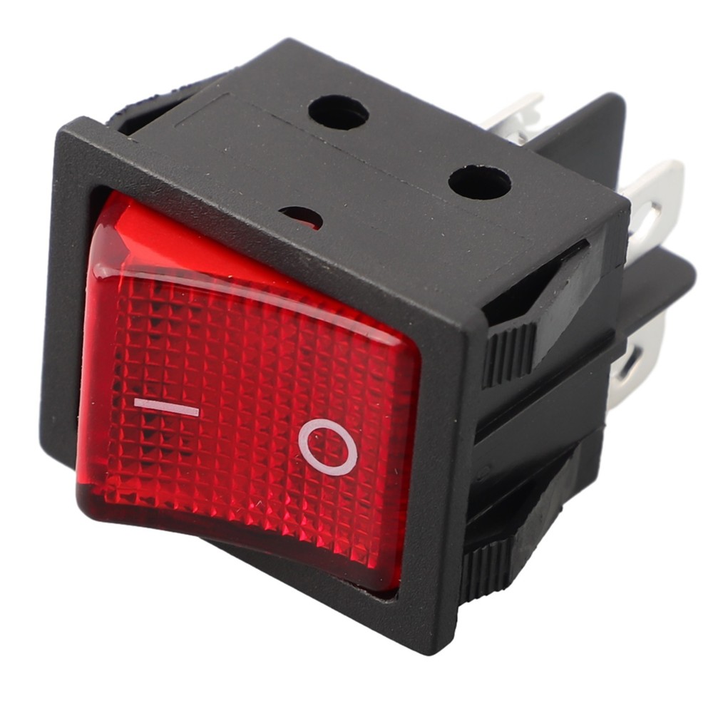 Welding Machine Power Switch 30A 250VAC Electric Heater Switch 4Pin with light