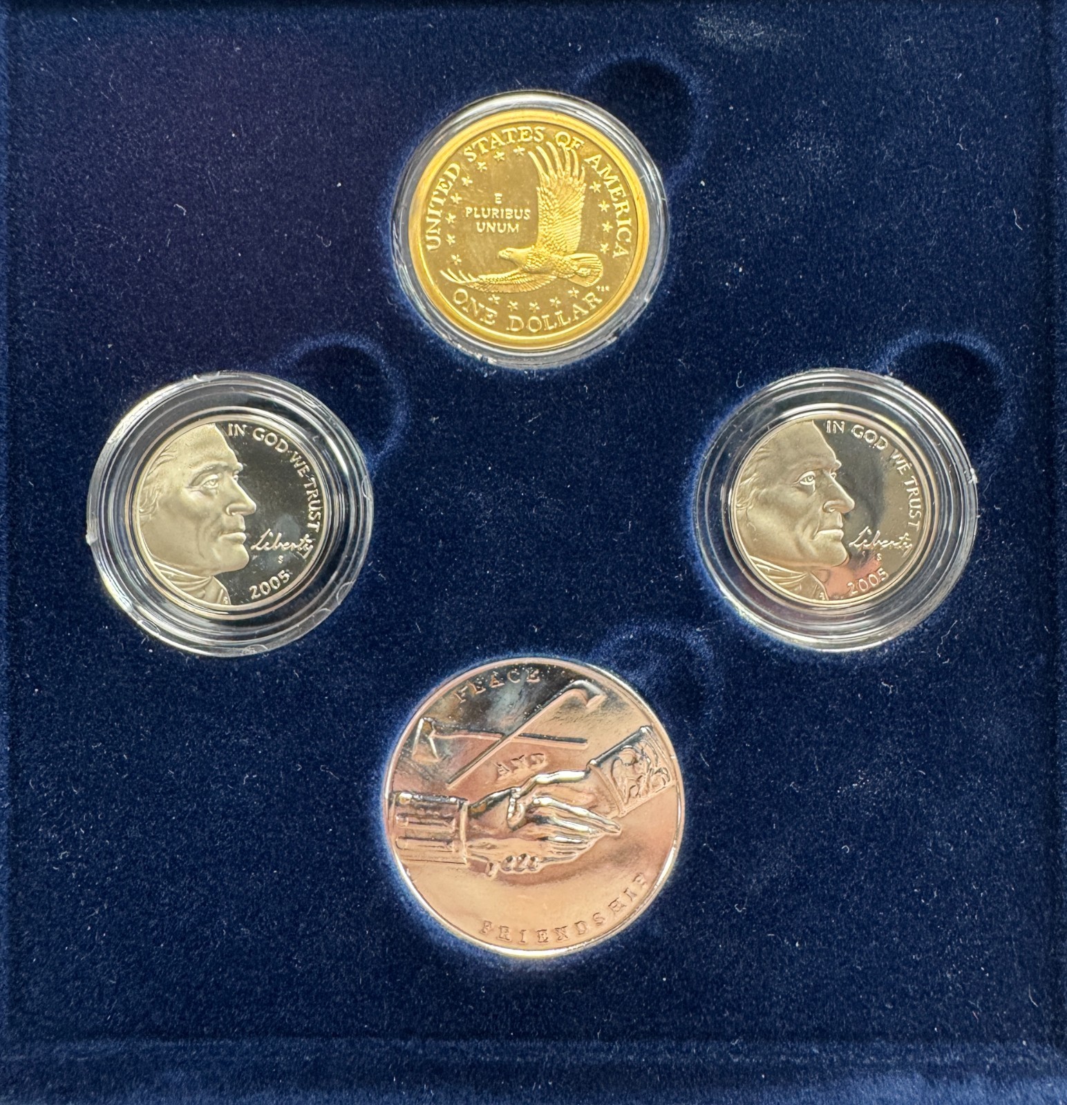 2005 Westward Journey Nickel Series Coin and Medal Mint Proof Set with Box & COA