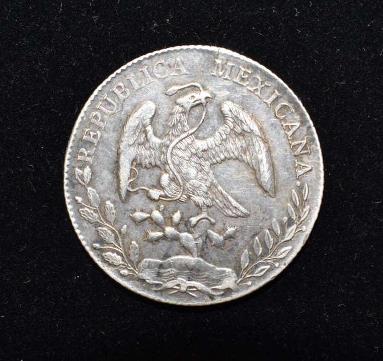 1896 Mexico Silver 8 Reales Coin