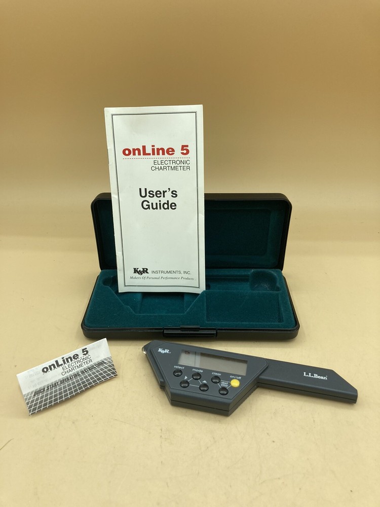 K&R Instruments Inc onLine 5 Chartmeter Instructions Original Case
