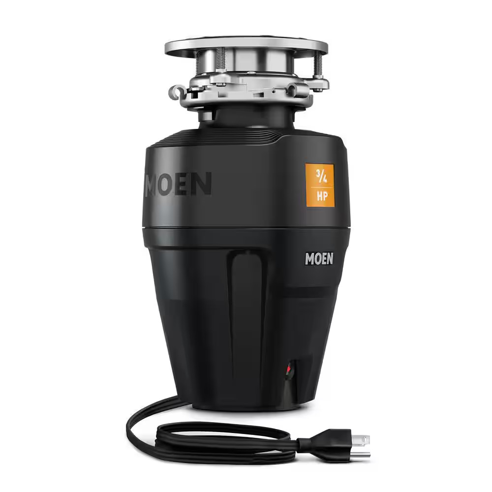 Host Series 3/4-HP Continuous Feed Space Saving Garbage Disposal with Sound Redu