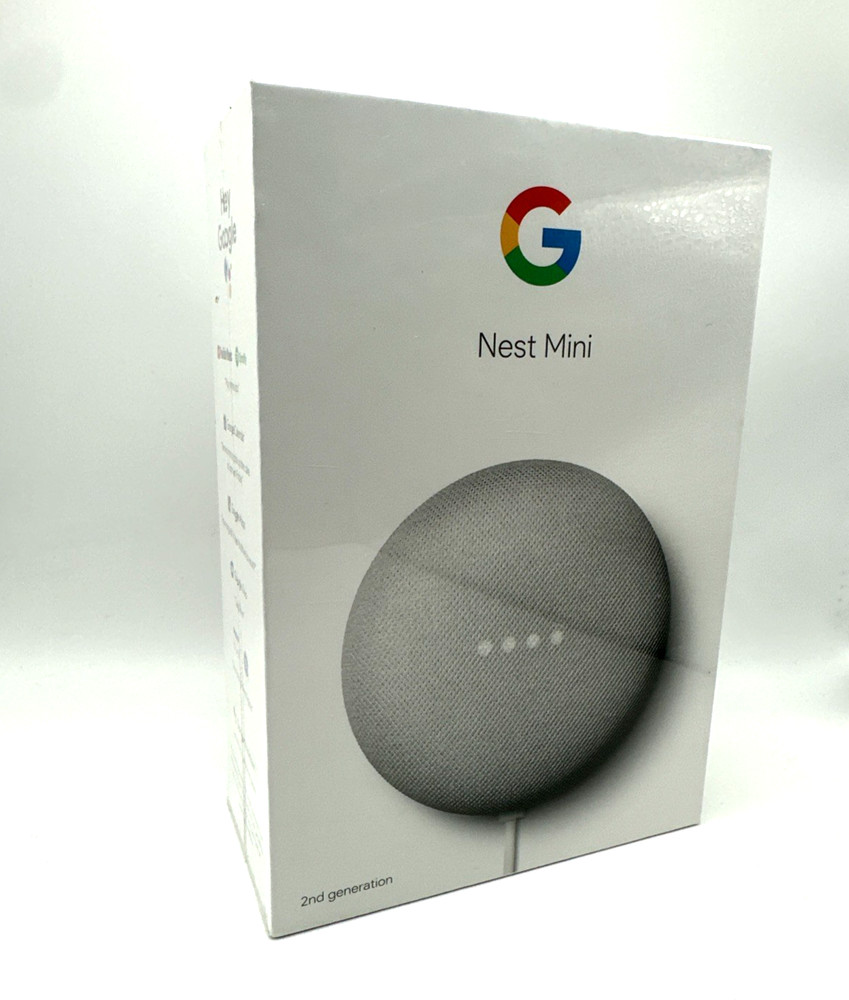 Google Nest Mini 2nd Generation Smart Speaker - Chalk