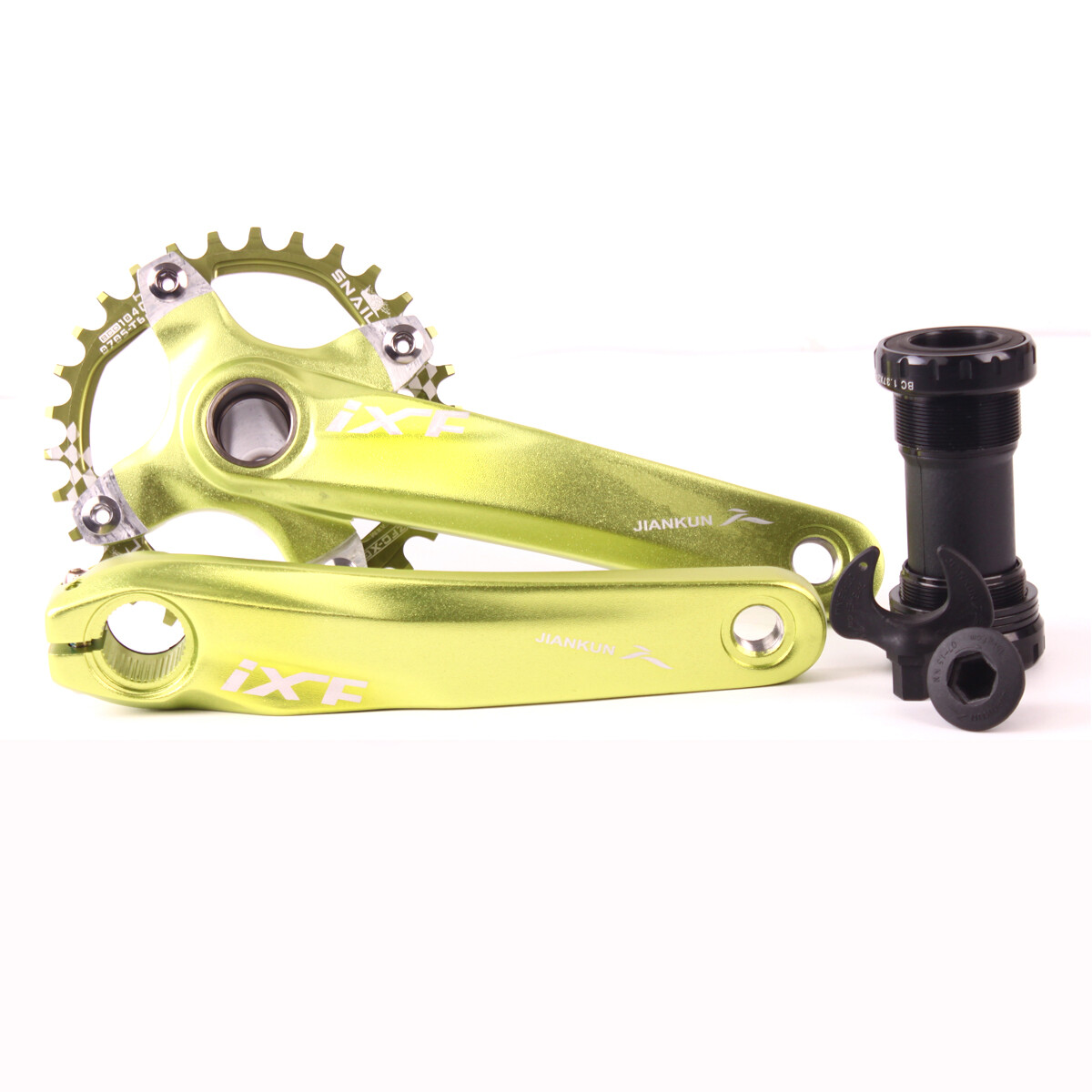 IXF 30T 104bcd CNC MTB Bike Crankset BB Narrow Wide Chainring 170mm Single Crank