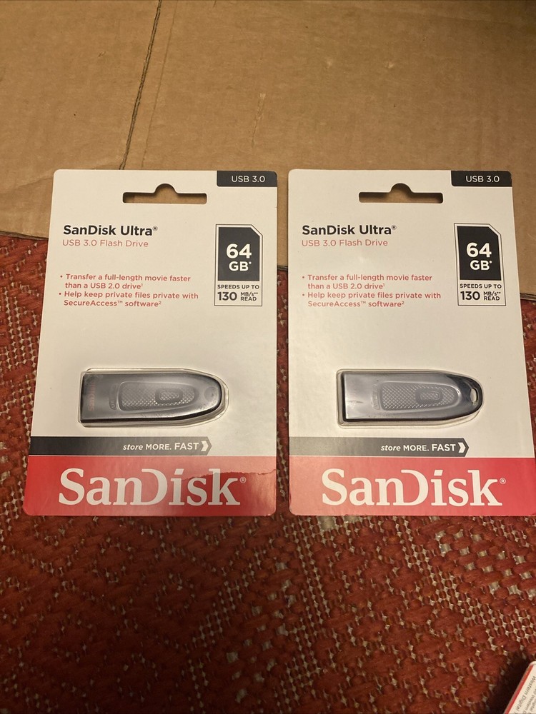 Sandisk Ultra X2 64B USB 3.0 Flash Drive New