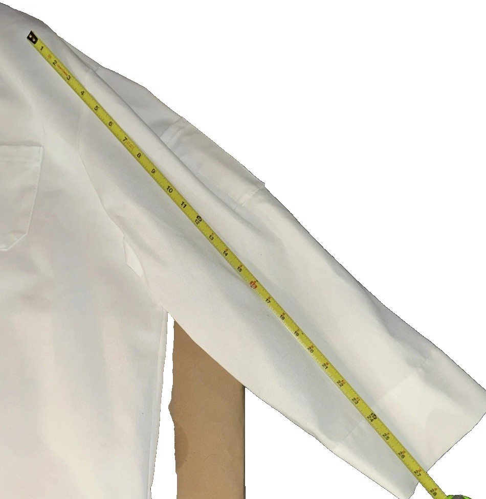 Chef jacket made in USA Traditional Chef Coat White 100% Midweight Cotton 3XL