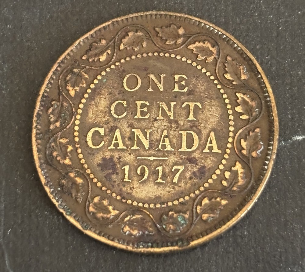 1917- CANADA 🇨🇦 Large ONE CENT