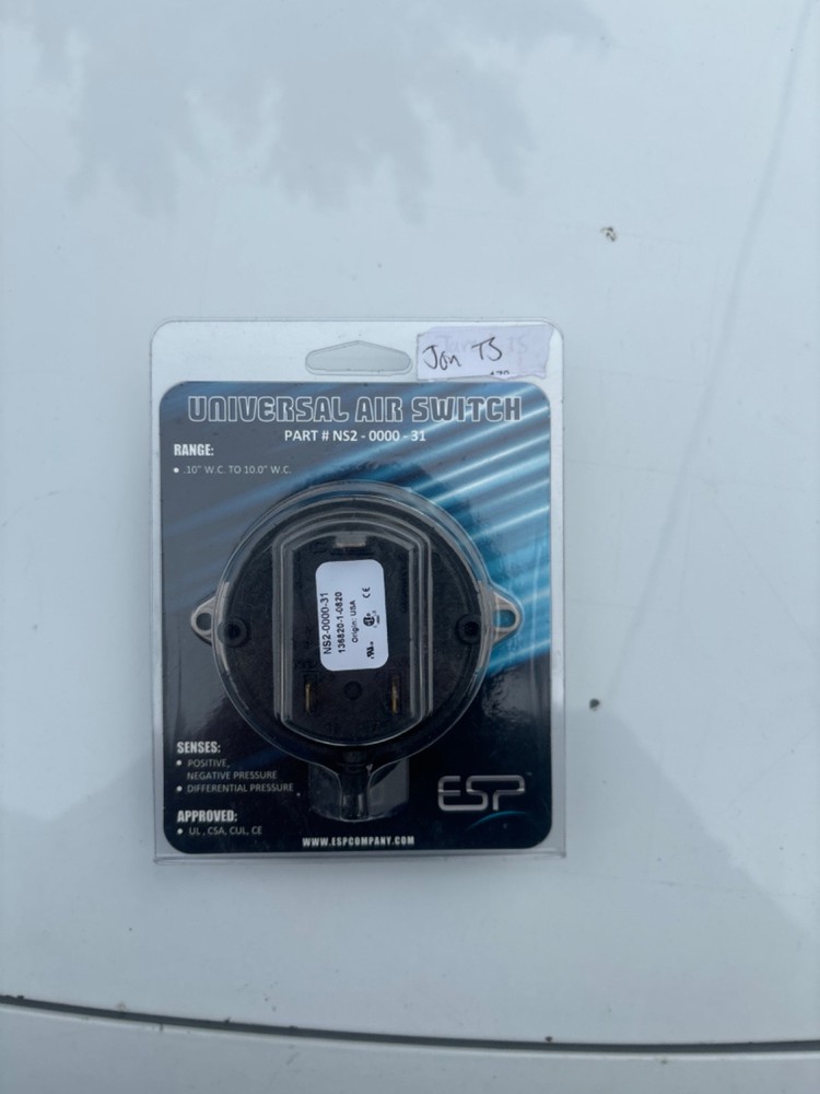 ESP UNIVERSAL AIR PRESSURE SWITCH KIT NS2-0000-31