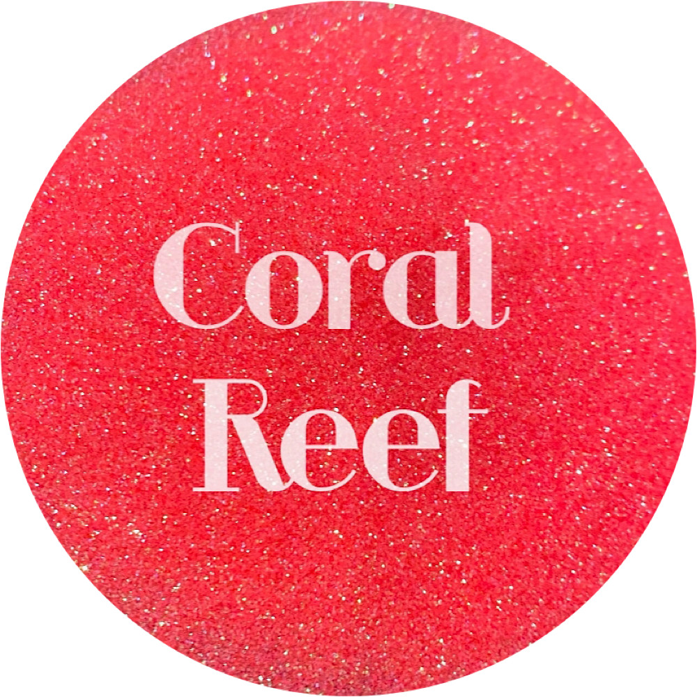 Premium Polyester Glitter - Coral Iridescent