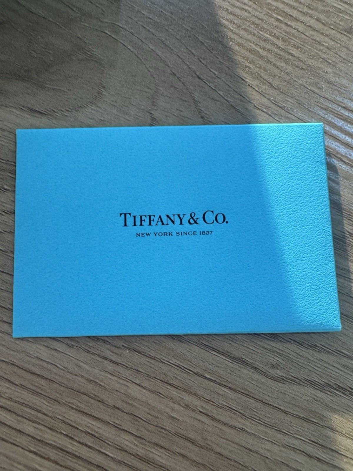 Tiffany TIFFANY & Co. Card case Passport Case Black Leather