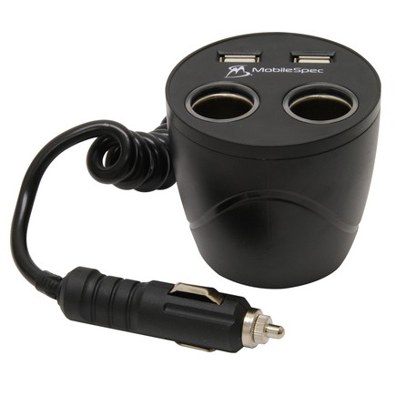 Mobile Spec MSCUP22USB Power Outlet Adapter   12 V, Socket