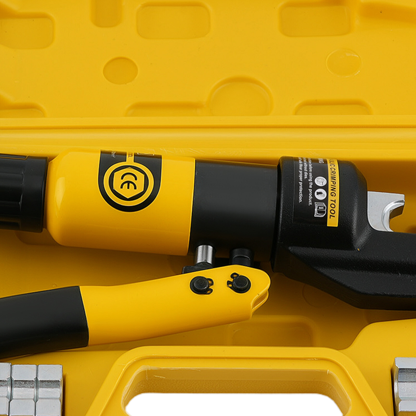 10 Ton Hydraulic Crimper Crimping Tool Wire Battery Cable Lug Terminal W/ 9 Dies