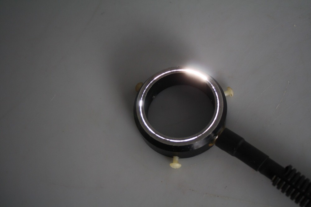 Vintage Microscope Fiber Optic Cable Flexible Light Guide Assembly w/ Ring Light
