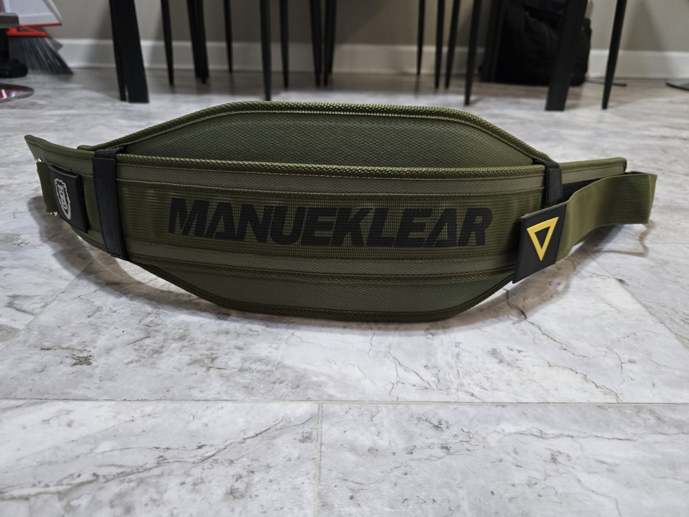 Manueklear Weightlifting Belt Size Medium Olive Green NWOT!!