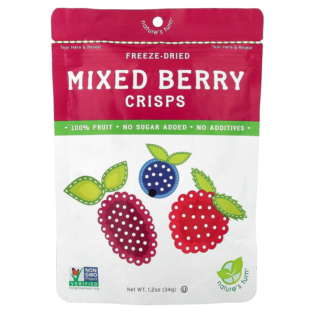 Freeze-Dried Mixed Berry Crisps, 1.2 oz (34 g)