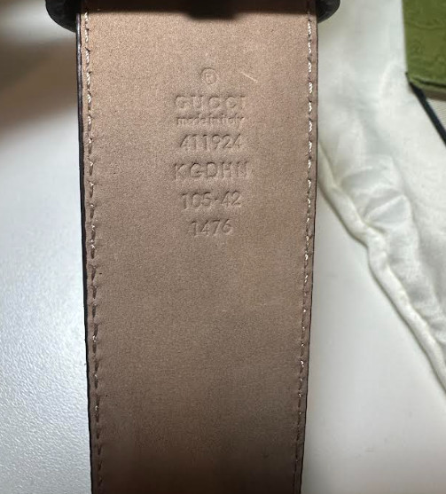 gucci belt blue canvas mono