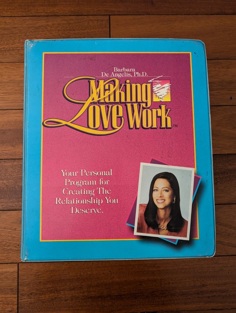 Making Love Work Program Barbara De Angelis 2 VHS, 5 Cassettes, Guide Book 1993