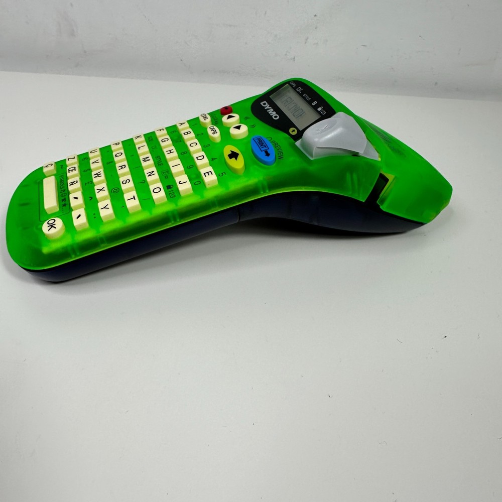 Dymo Letra Tag 2000 Handheld Label Maker Bright Green