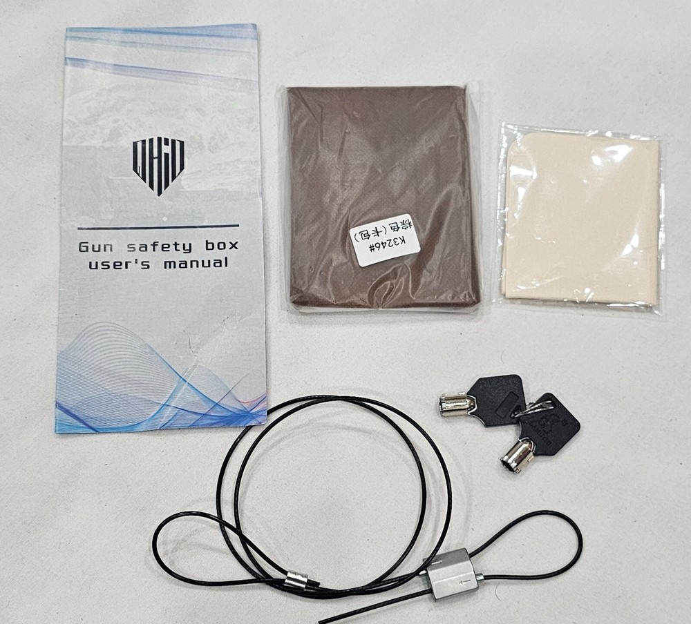 Biometric Fingerprint Gun Safe Accessories pack Only, keys