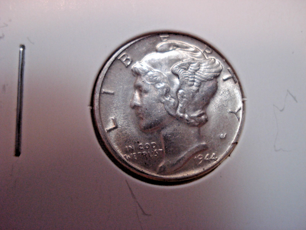 1944 D BU FSB Mercury dime