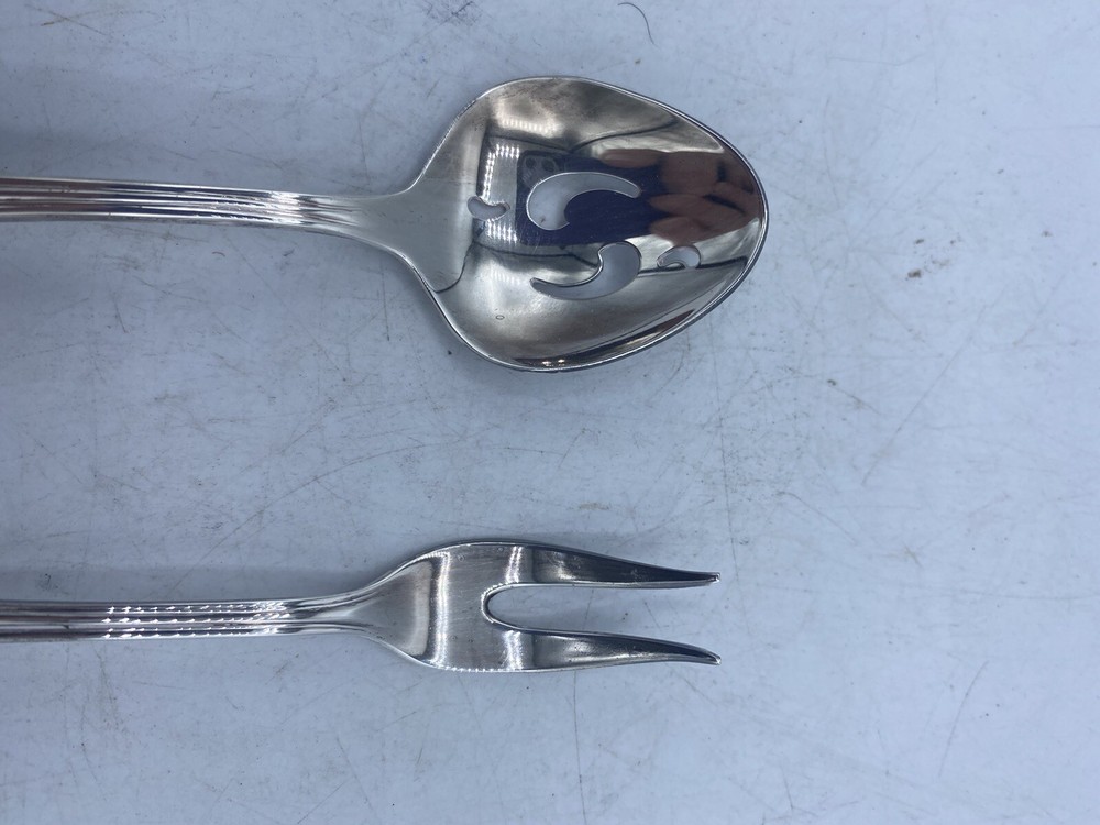 1847 Rogers Bros Silverplate Slotted Spoon & Pickle Fork
