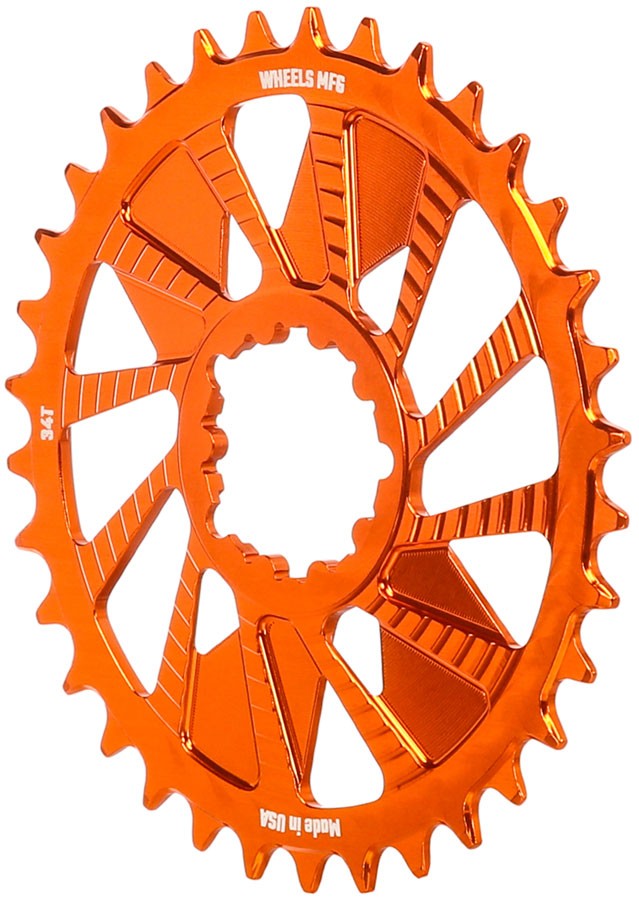 34T 3-Bolt Direct Mount Chainring - Aluminum, Hyperglide+ Compatibility, 3mm