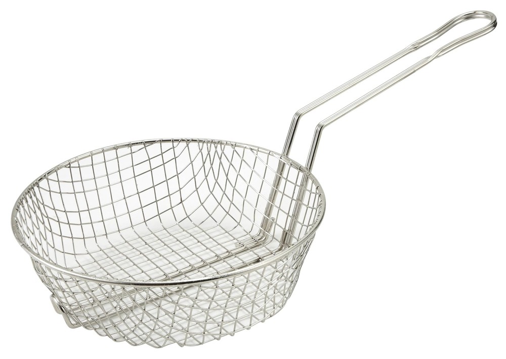 Culinary Basket 8-Inch Diameter Coarse Mesh Medium Nickel