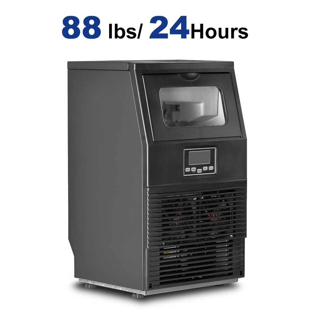 88lbs Commercial Ice Machine Bar Ice Maker Undercounter Restaurant Ice Cube
