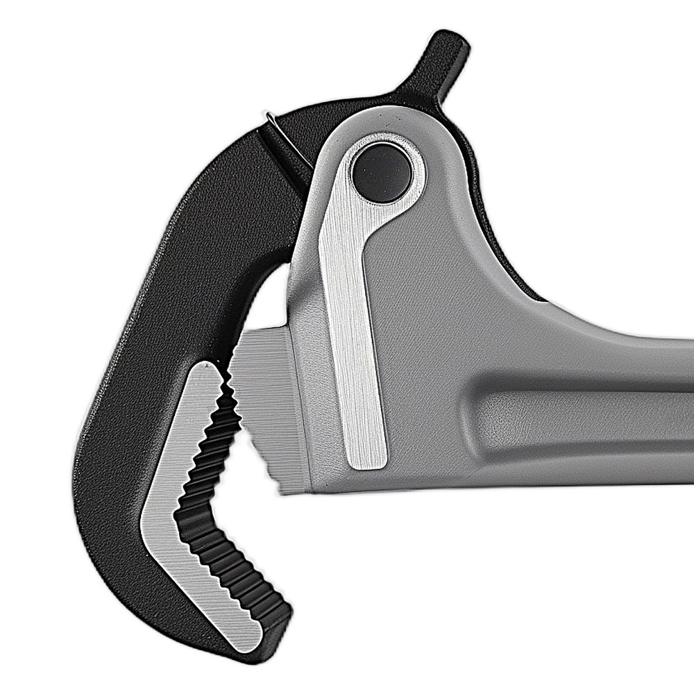 18" Lightweight Aluminum Pipe Wrench Self-Locking Automatic Jaw Adjustment Tool