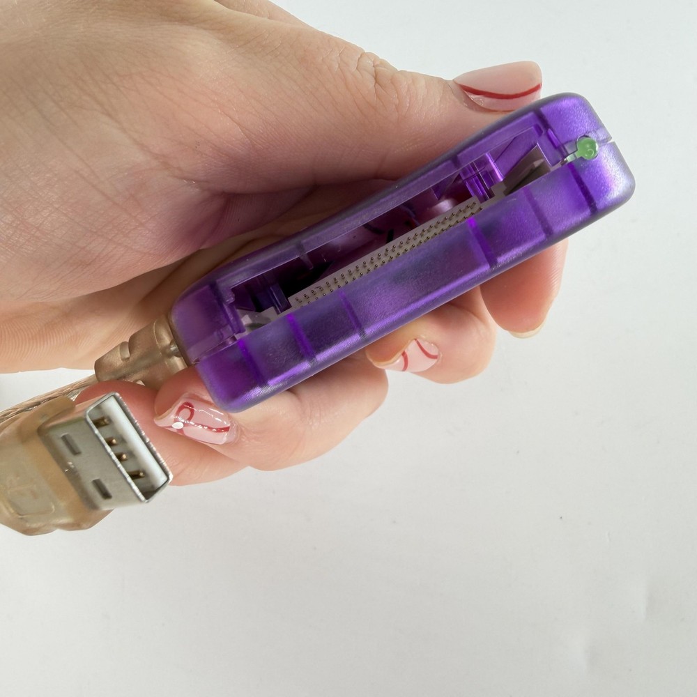Vintage Lexar Media CompactFlash Card Reader RW016-D USB Purple Taiwan Camera
