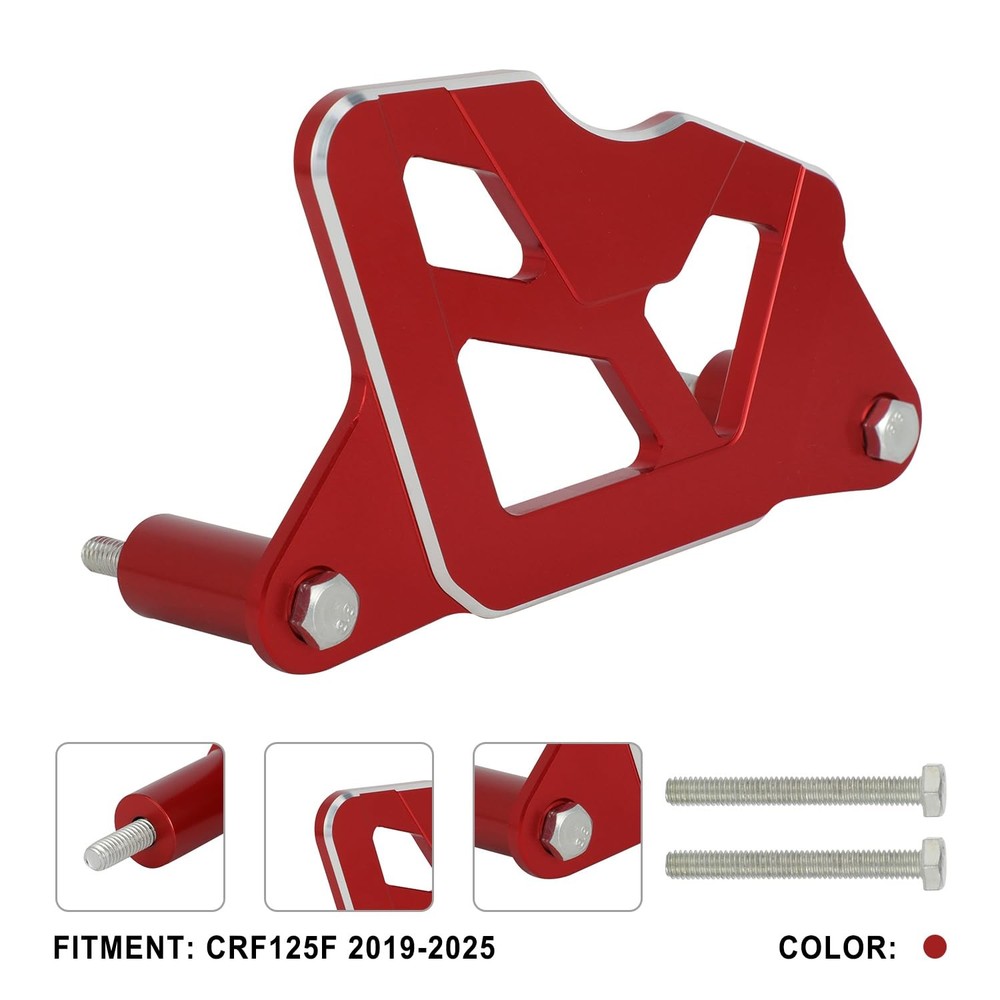 Red CNC CRF125F Motorcycle Case Protector Sprocket Cover - Engine Chain Guard