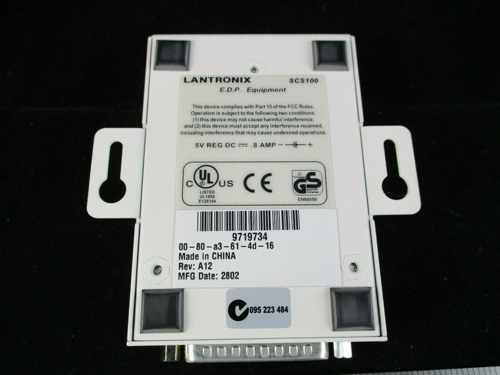 LANTRONIX SCS100 ActiveLinxSecure Console Server QTY-2 [1 w/pwr supp, 1 without]