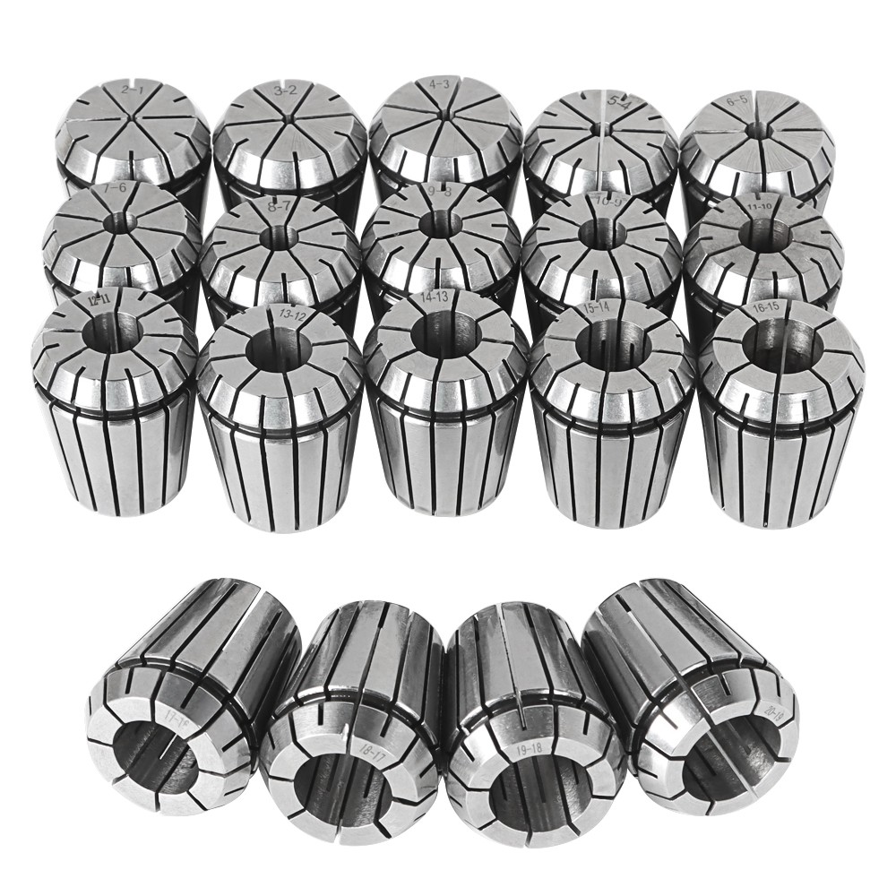 19pc ER32 Metric Precision Spring Collet Set 2-20mm for CNC Engraving Milling