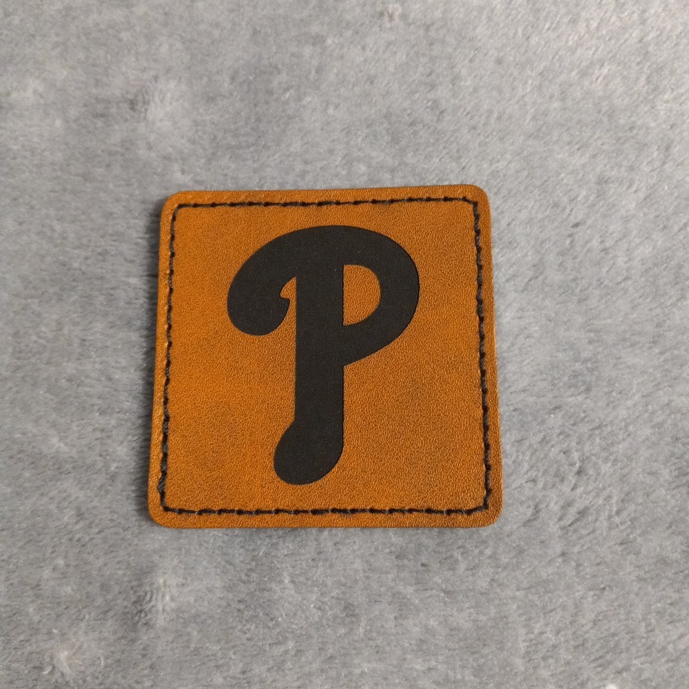 Phillies Leather Iron on Patch For Hats And Accessories