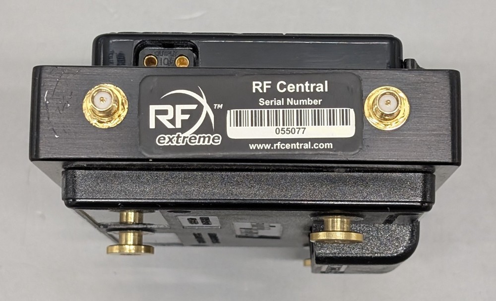 RF Central RF Extreme 5.8 GHz camera-mounted transmitter Anton Bauer mounts