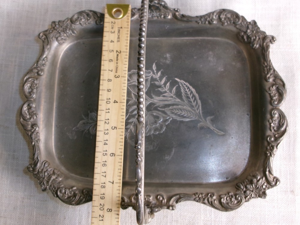 Antique Silver Plated EPNS Cake/Bread/Fruit Basket With Swing Handle