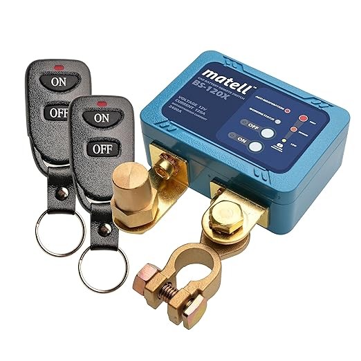 matell DC 12V Remote Battery Disconnect Switch Smart Voltage Control Battery