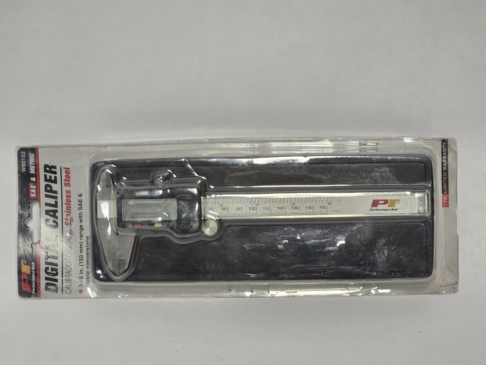 PERFORMANCE TOOL DIGITAL CALIPER 0-6" (150MM)