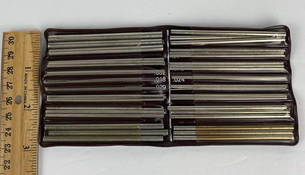 Micro Tool Stainless Steel 48 Piece Thread Measuring Wire Set No. 10 USED