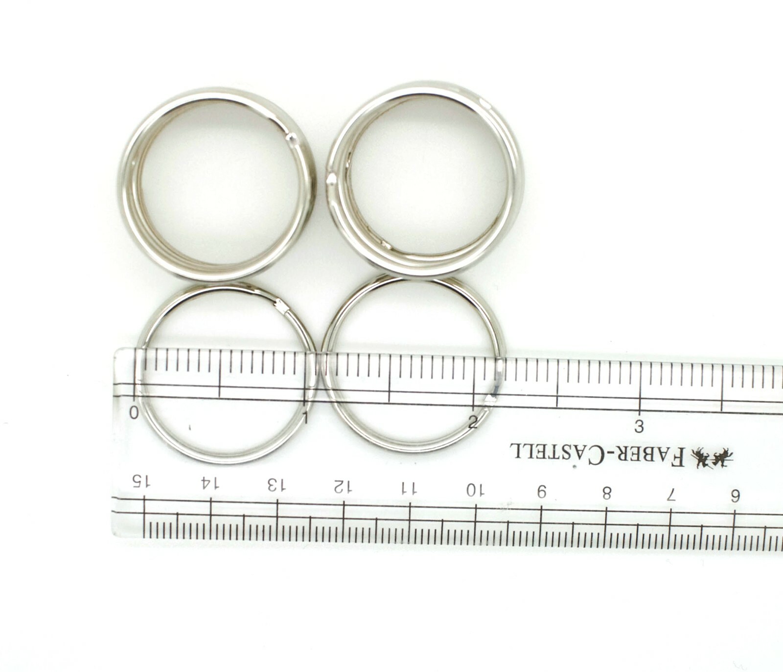 WHOLESALE LOT 1000 KEY RINGS SPLIT RINGS KEYCHAIN 28mm 1-1/8" D FREE SHIPPING