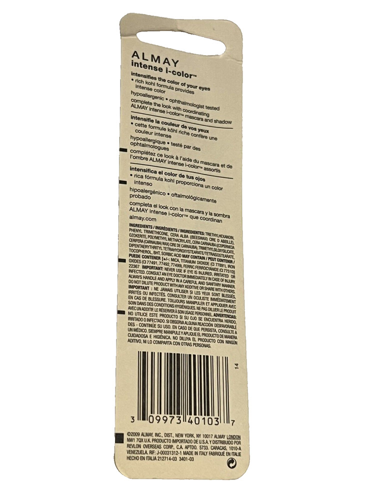 Almay intense i-color Kohl Eyeliner, Light Interplay Tech., 033 Deep Jade