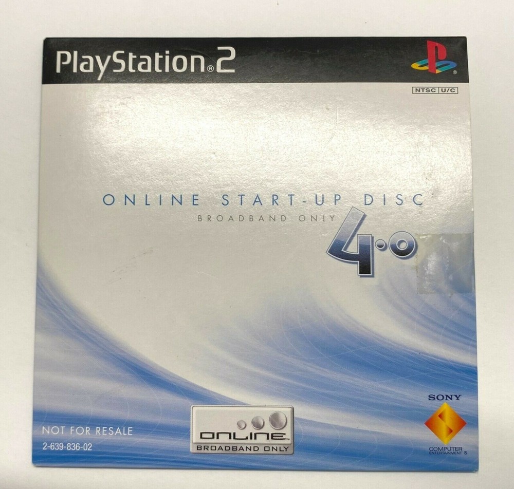 Sony PlayStation 2 PS2 Broadband Only Version 4.0 Start-Up Disc
