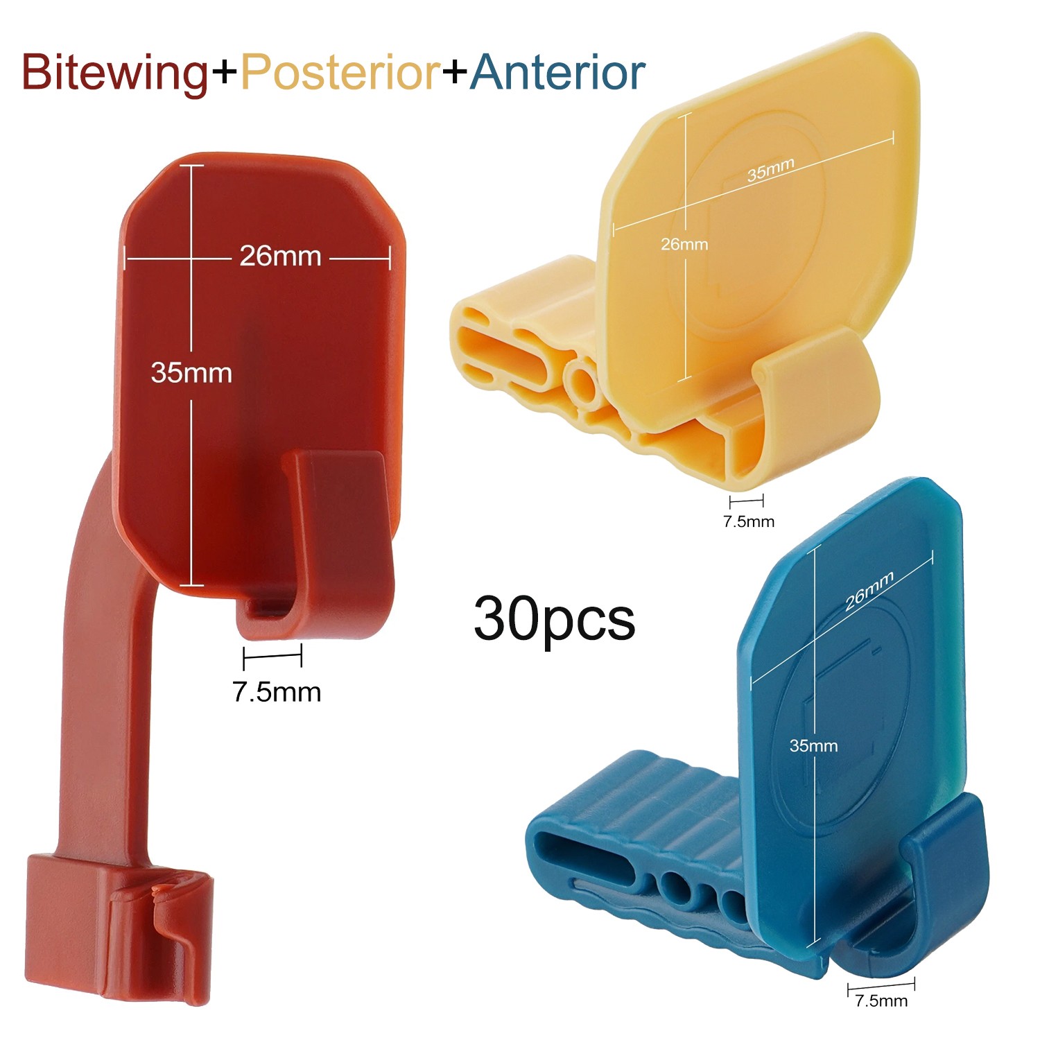 Autoclavable Dexis Digital Dental Sensor Holder 30 Pcs Dental X-Ray Positioning