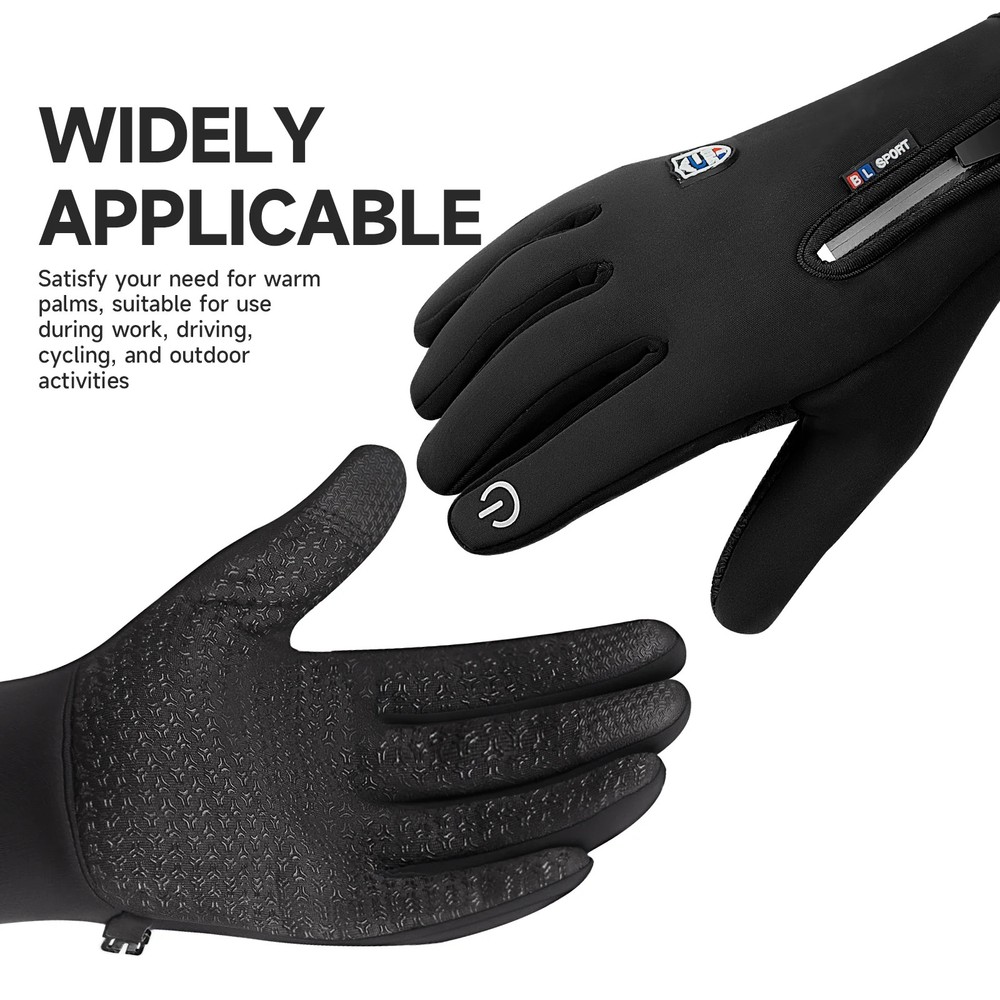 FORICOM Shield Winters Gloves , Non-slip Touch Screen Waterproof Windproof Warm